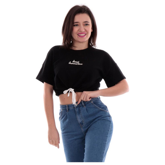 Only Γυναικεία κοντομάνικη μπλούζα Cropped Top